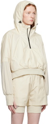 Templa Beige Paneled Hoodie