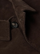 Altea - Garment-Dyed Cotton-Blend Corduroy Overshirt - Brown