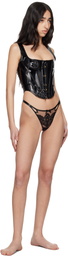 Agent Provocateur Black Zena Corset
