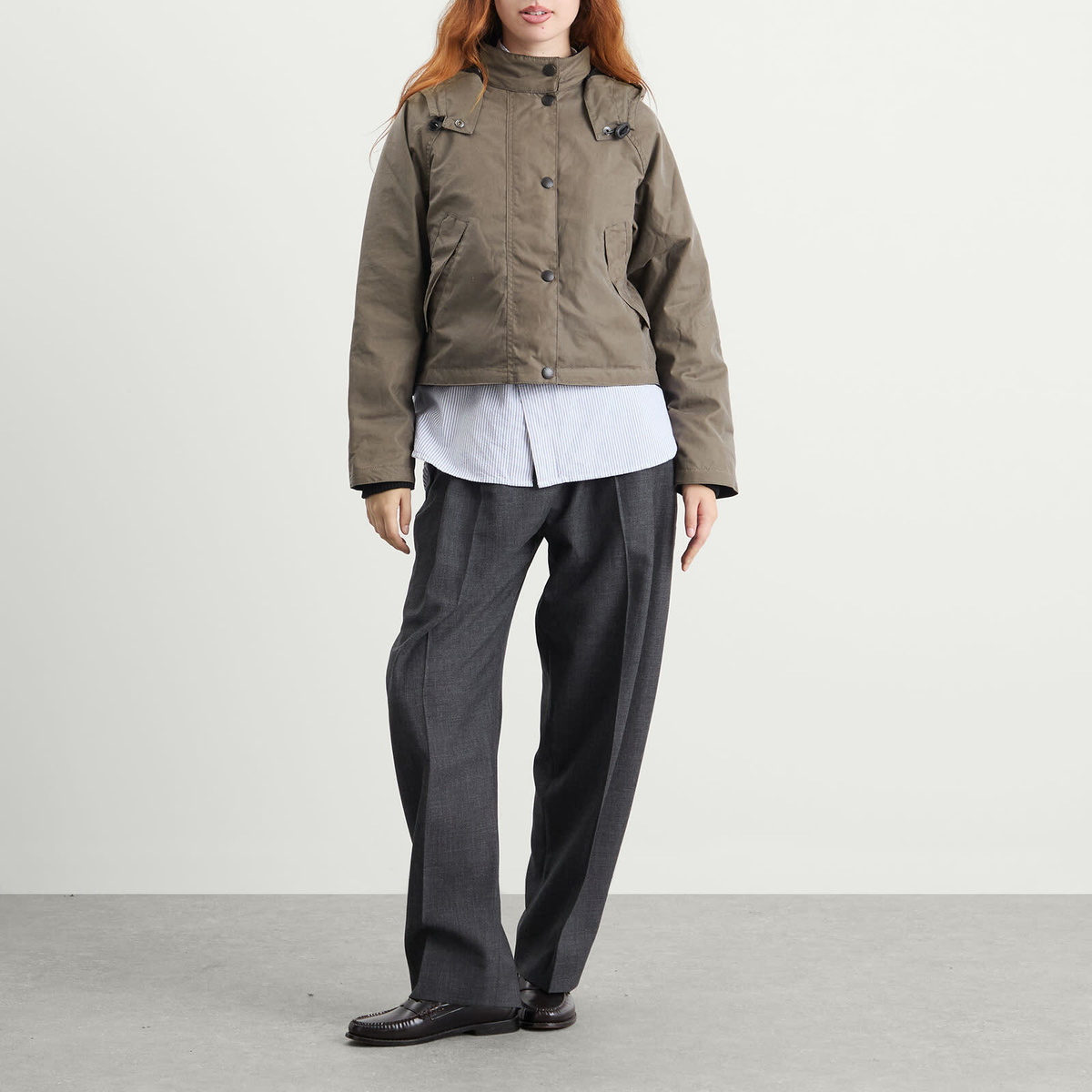 Barbour Women's x Margaret Howell Transport Jacket in Kelp Barbour