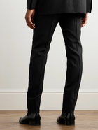 TOM FORD - Slim-Fit Straight-Leg Striped Metallic Woven Tuxedo Trousers - Black