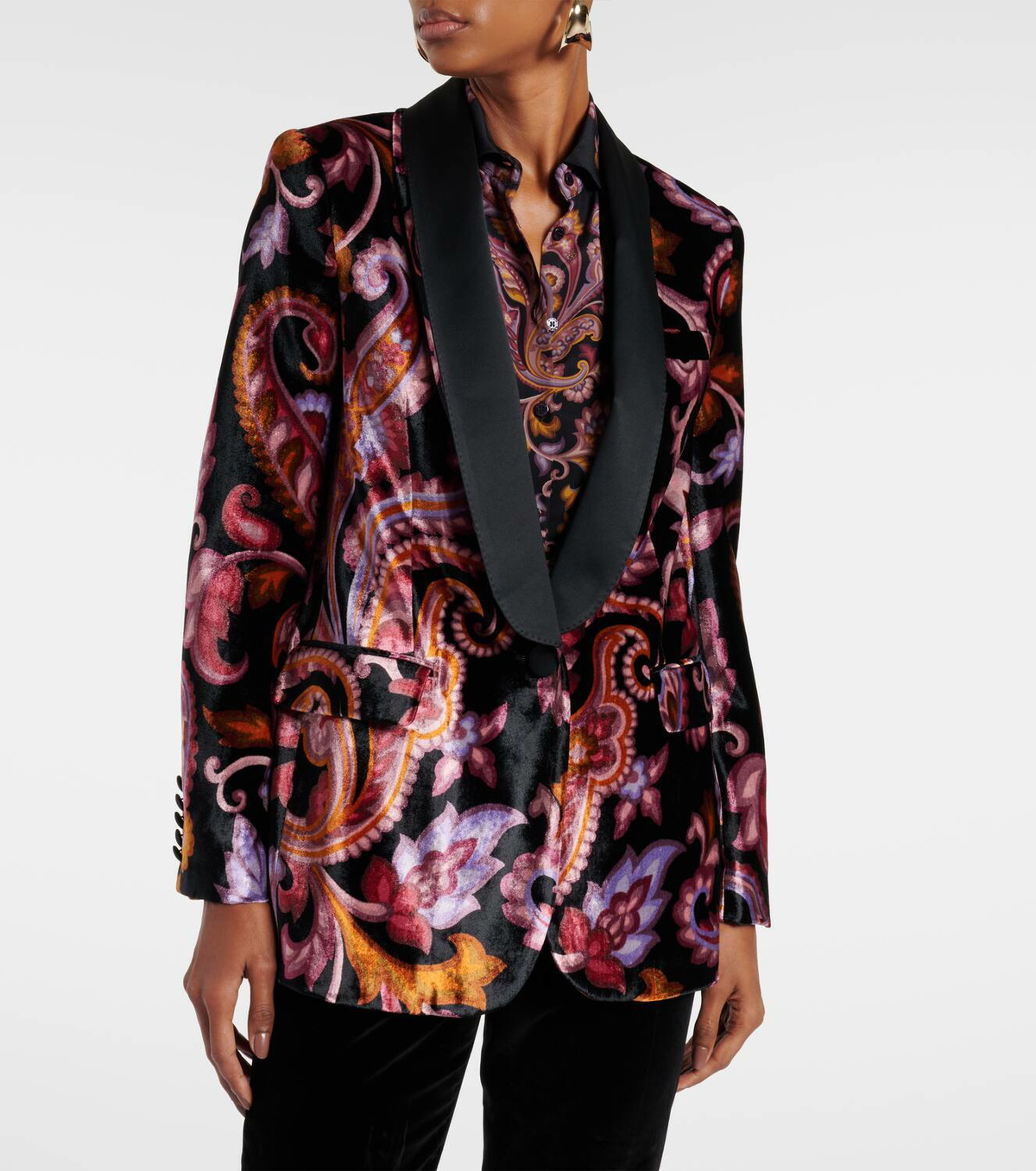 Etro Paisley velvet blazer Etro