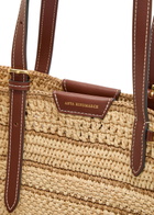 Anya Hindmarch Bow Raffia and Leather Tote bag - Natural - One Size