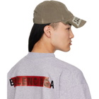 Balenciaga Khaki Masking Tape Cap