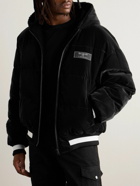 Balmain - Reversible Padded Faux Shearling and Shell Hooded Jacket - Black