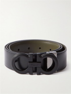 Salvatore Ferragamo - 3.5cm Reversible Leather Belt - Green