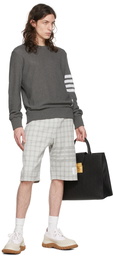 Thom Browne Grey 4-Bar Sweatshirt