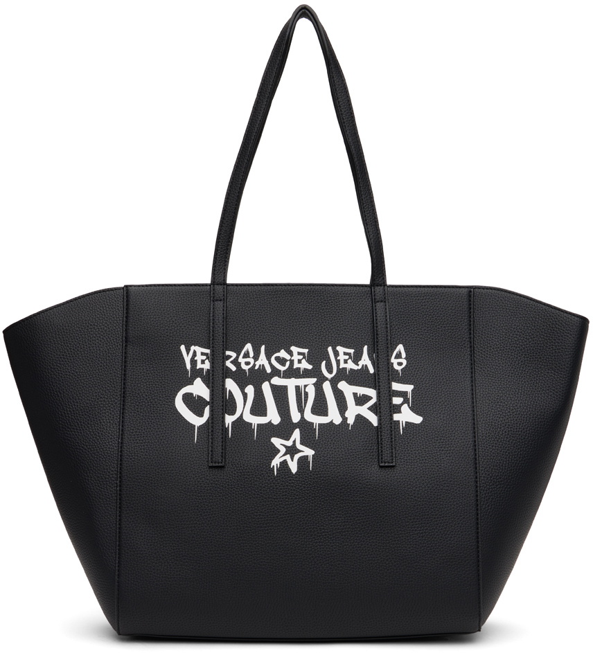 Versace Jeans Couture Black Bonded Tote Versace
