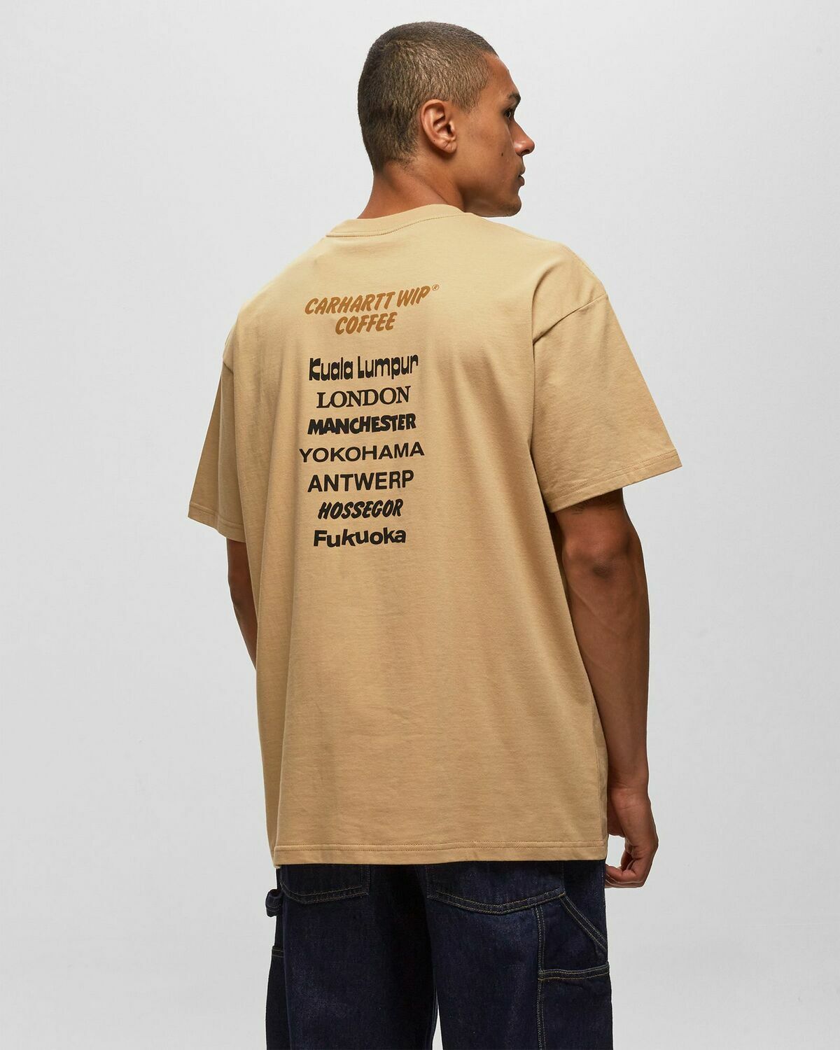 Carhartt Wip S S Carhartt Wip Coffee Tee Brown Shortsleeves Carhartt WIP