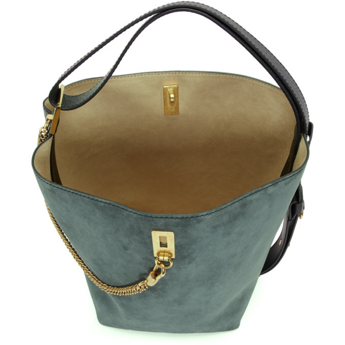 Givenchy Green and Burgundy Medium Bucket Bag Givenchy