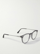 TOM FORD - Round-Frame Acetate and Silver-Tone Optical Glasses