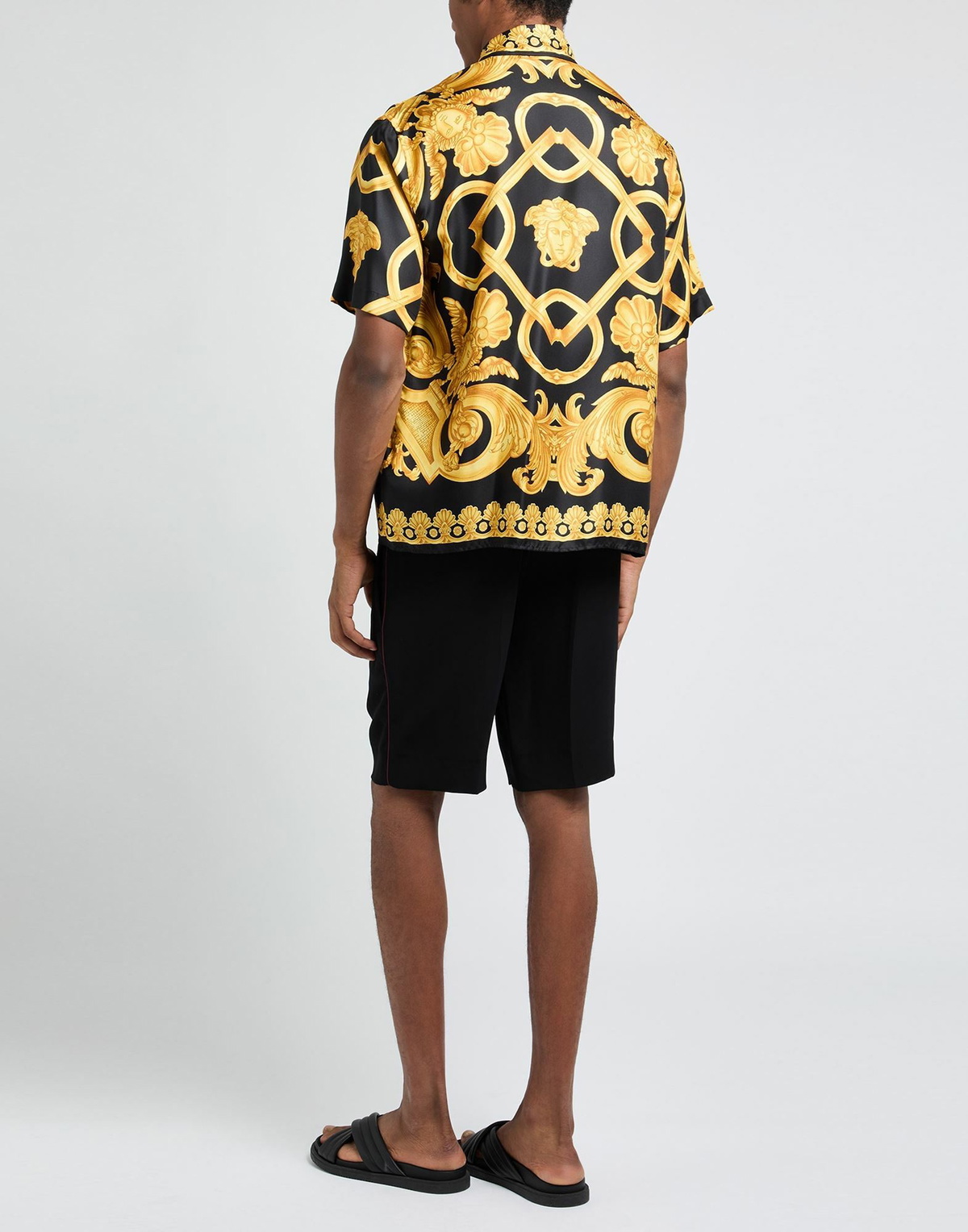 Versace Mens Shirt in Yellow