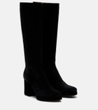 Valentino Garavani Fawcette VLogo suede knee-high boots