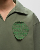 Adish Sur Patch Collar Crewneck Green - Mens - Sweatshirts