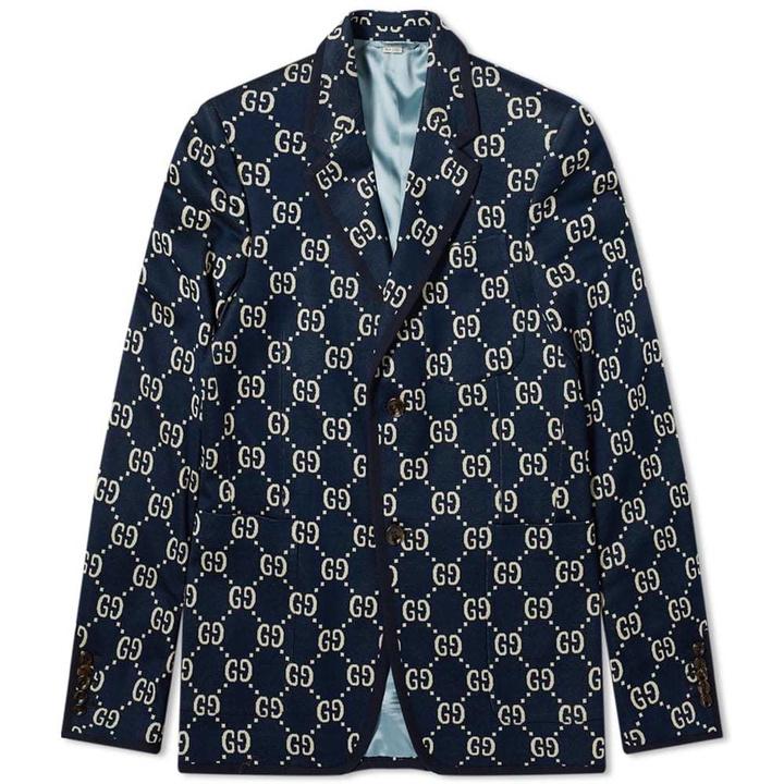 Photo: Gucci GG Jacquard Jersey Blazer