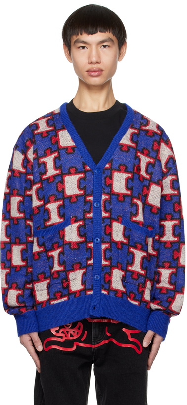 Photo: ICECREAM Blue Jigsaw Cardigan