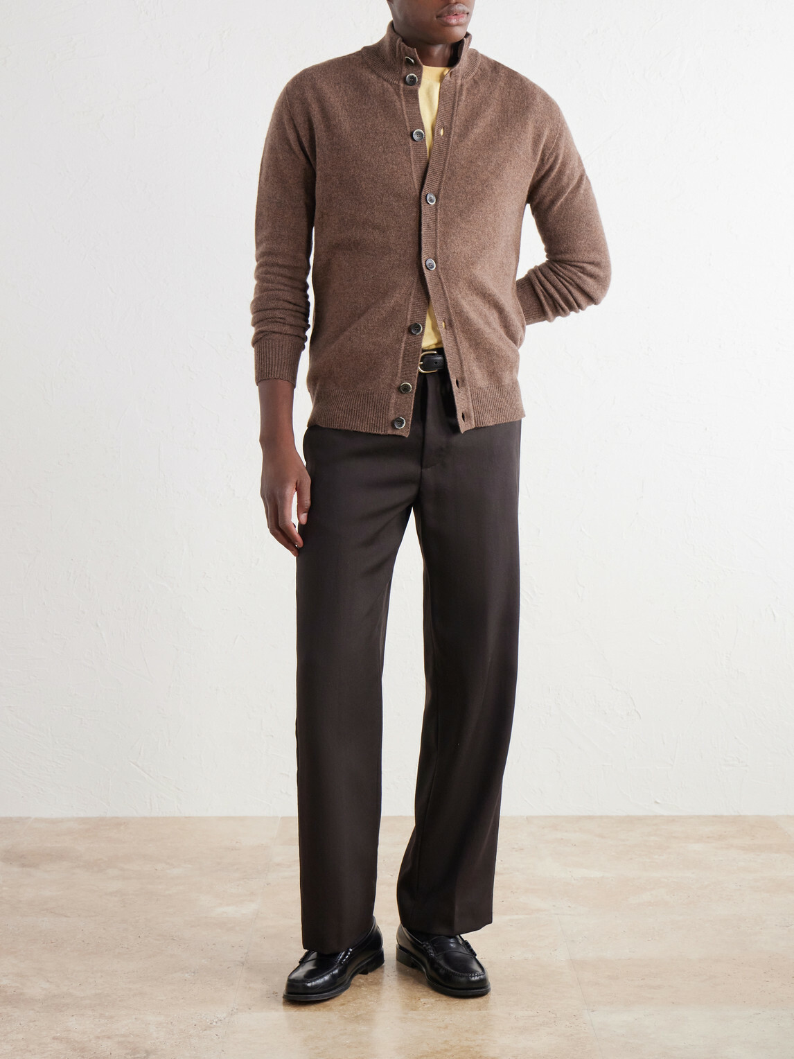 Altea - Giubbino Virgin Wool Cardigan - Brown