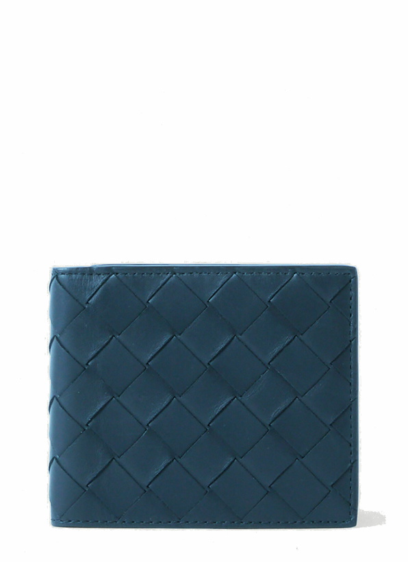 Photo: Intrecciato Bifold Wallet in Dark Blue