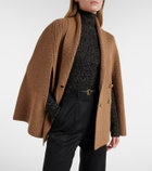 Max Mara Agenzia double-breasted virgin wool cape