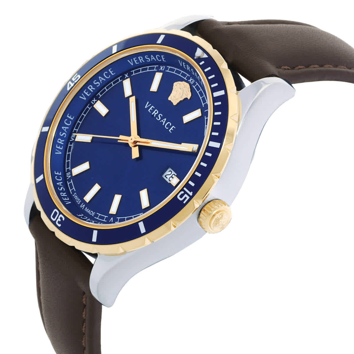 Versace Hellenyium Quartz Blue Dial Mens Watch VE3A00420 Versace