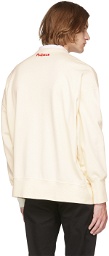 Alexander McQueen Off-White Painted Heart Sweatshirt