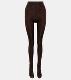Alex Perry Rane embellished jersey tights