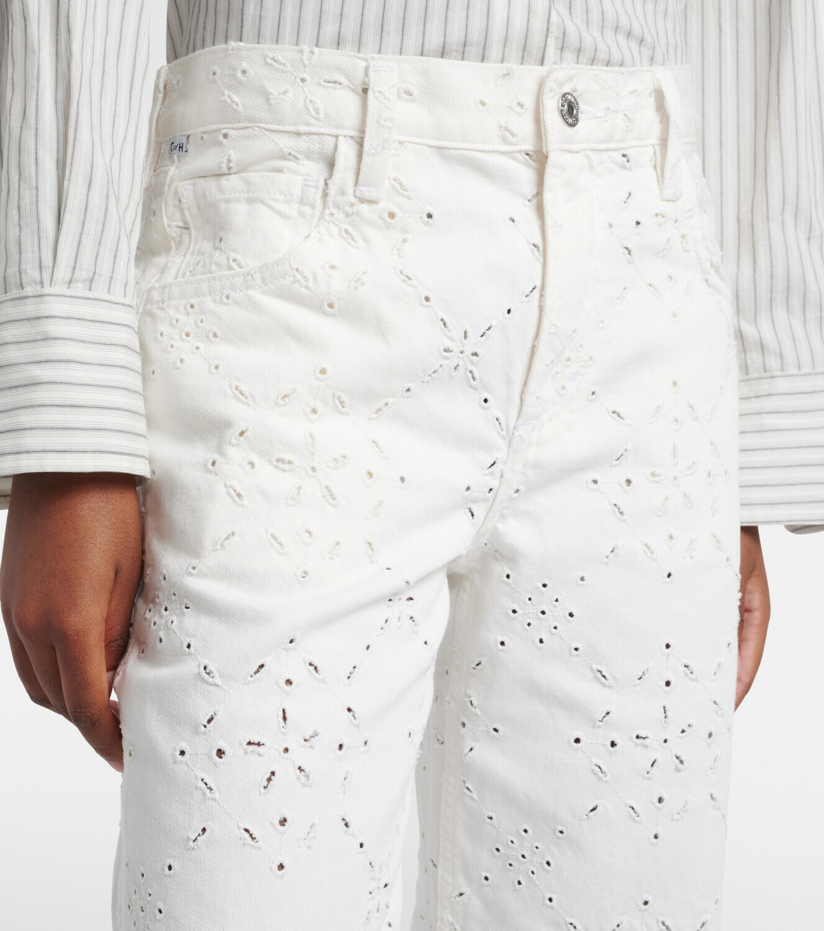 Citizens of Humanity Lindz broderie anglaise straight jeans