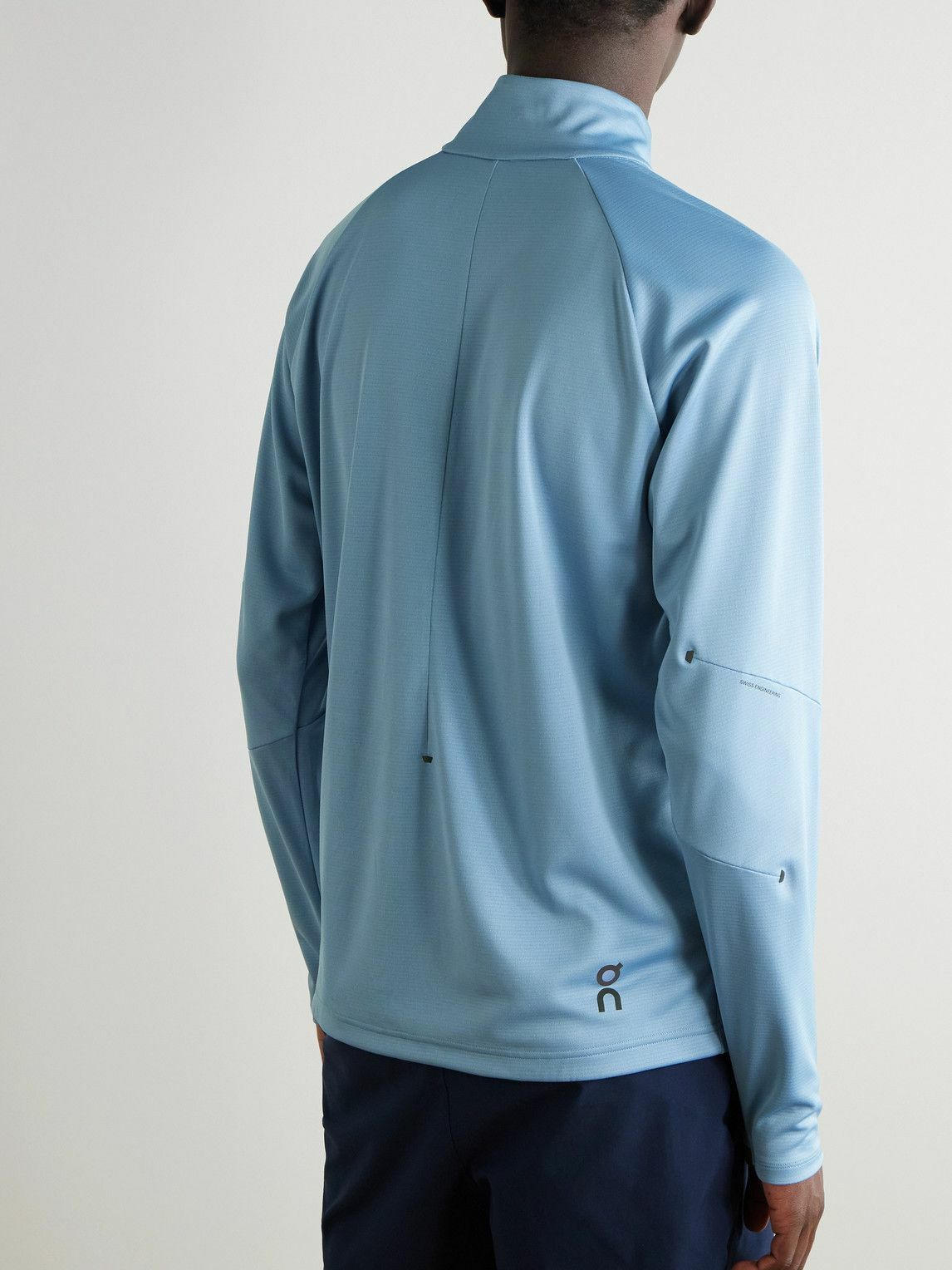 ON - Climate Recycled-Jersey Half-Zip Running Top - Blue