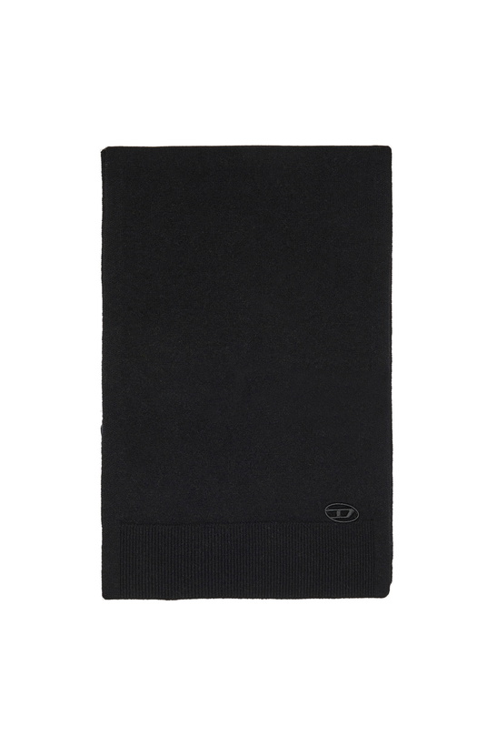 Photo: Diesel Scarf with embroidered Oval D logo - Scarf - Unisex - Black