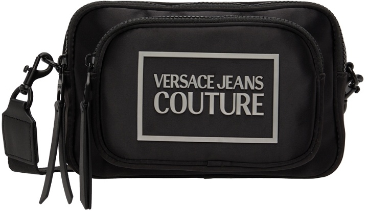 Photo: Versace Jeans Couture Black Satin Messenger Bag