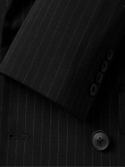 Nili Lotan - Phineas Double-Breasted Pinstriped Twill Blazer - Black