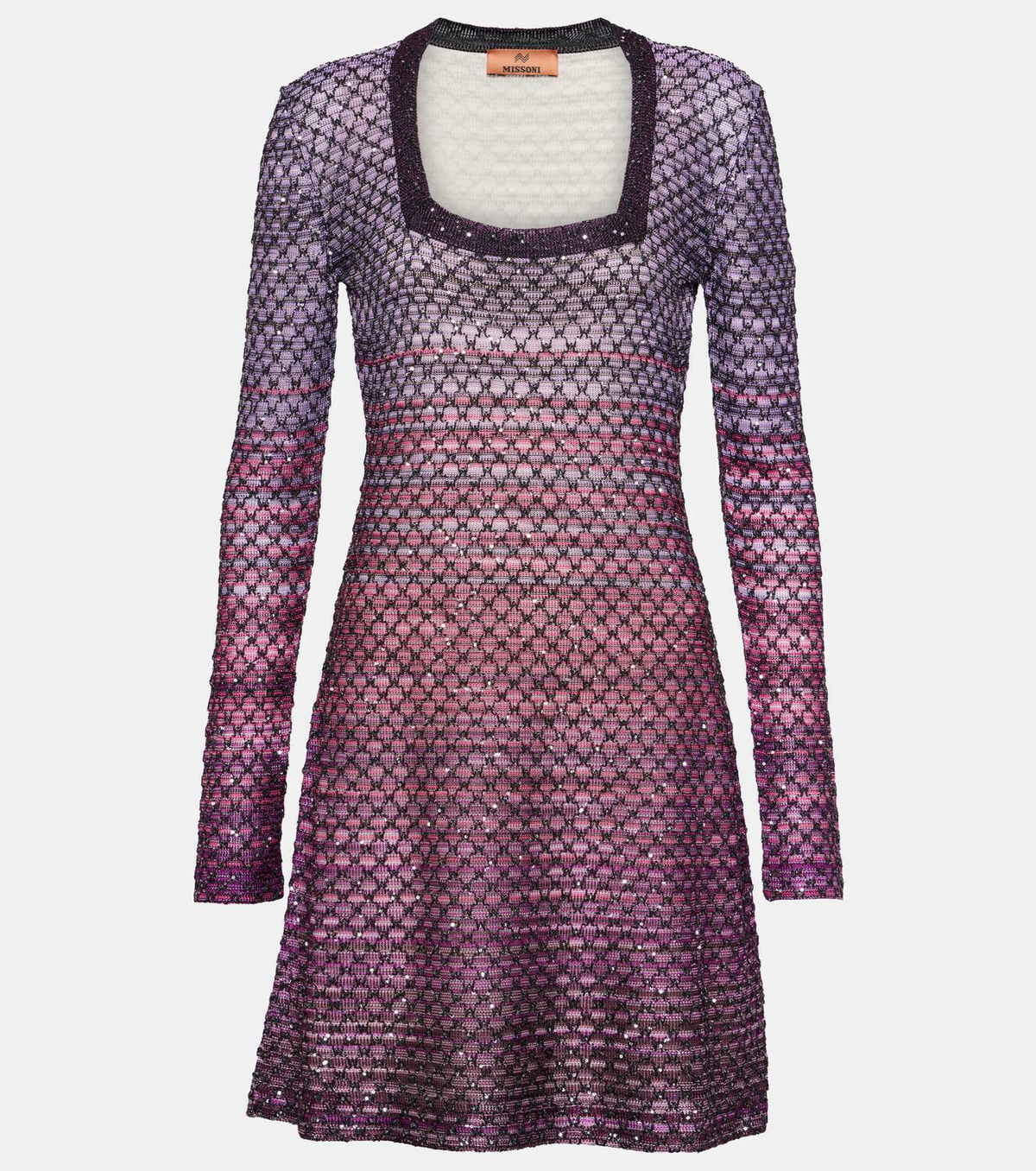 Missoni Knitted lamé minidress Missoni