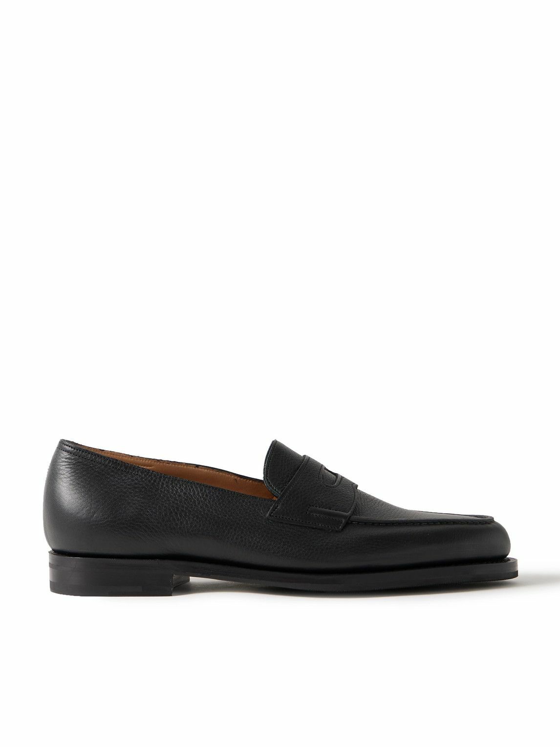 John Lobb - Lopez Full-Grain Leather Penny Loafers - Black John Lobb