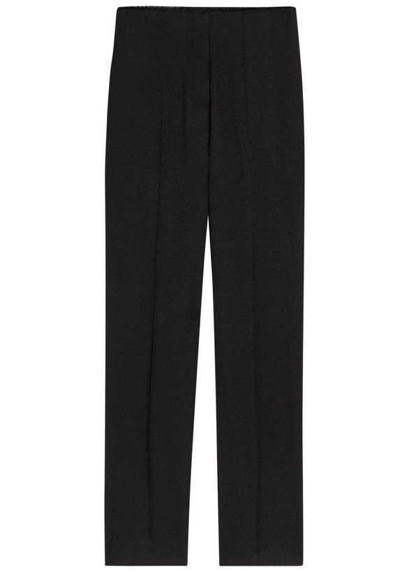 Photo: Tove Oran Fray-trim Crepe Trousers Black
