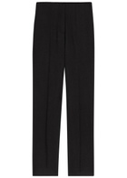 Tove Oran Fray-trim Crepe Trousers Black