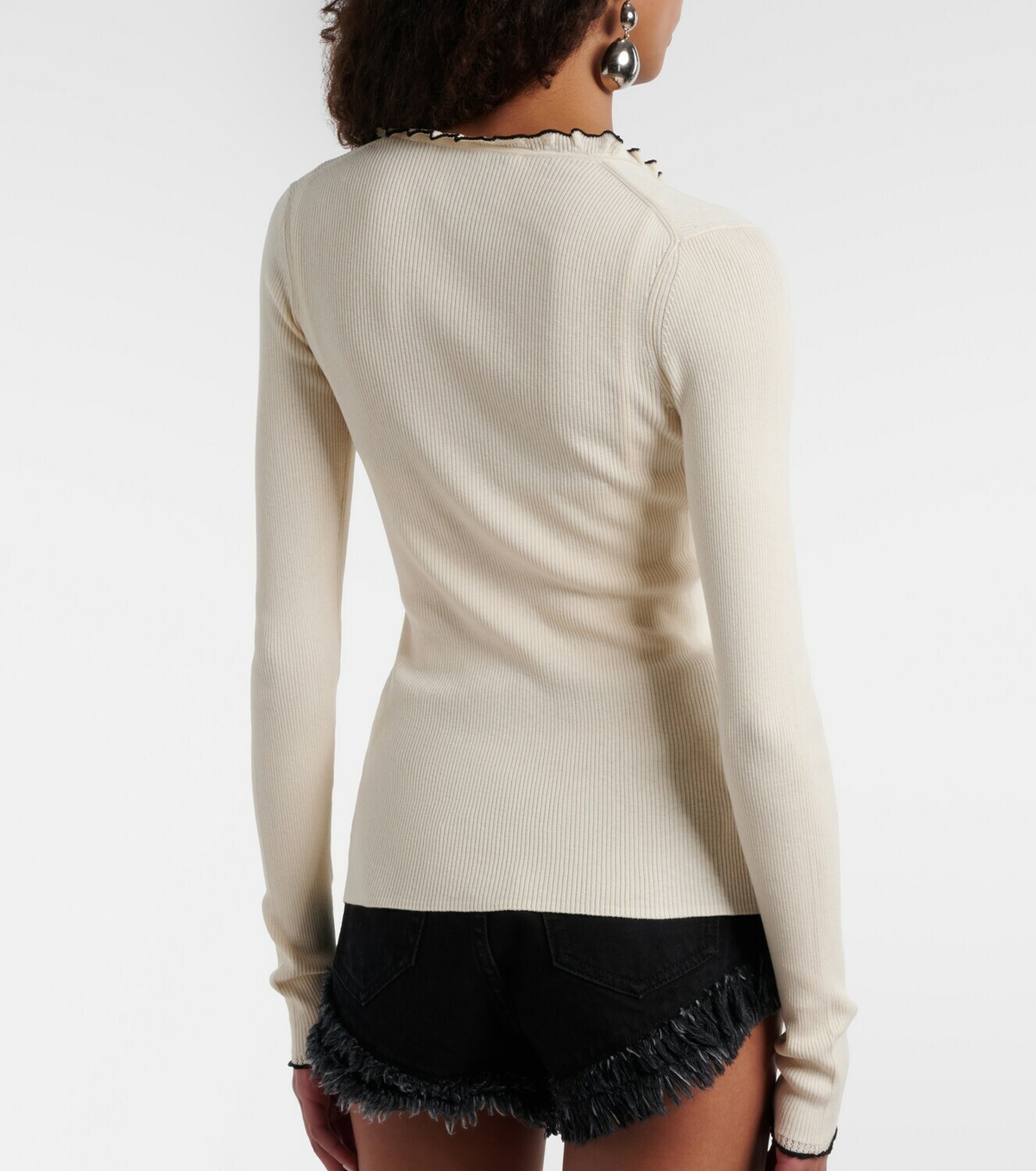 Isabel Marant Izae ribbed-knit silk and cotton cardigan
