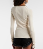 Isabel Marant Izae ribbed-knit silk and cotton cardigan