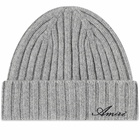 AMIRI Cashmere Script Beanie in Grey