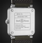 Bell & Ross - BR 03-92 Automatic 42mm Stainless Steel and Leather Watch, Ref. No. BR0392-GC3-ST/SCA - Black