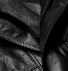 BALENCIAGA - Light Oversized Leather Parka - Black