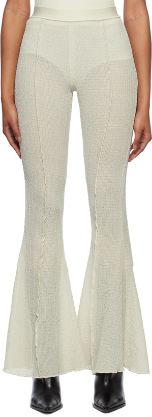 Photo: Yuzefi Off-White Flared Trousers