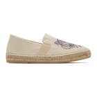 Kenzo Off-White Canvas Classic Tiger Espadrilles