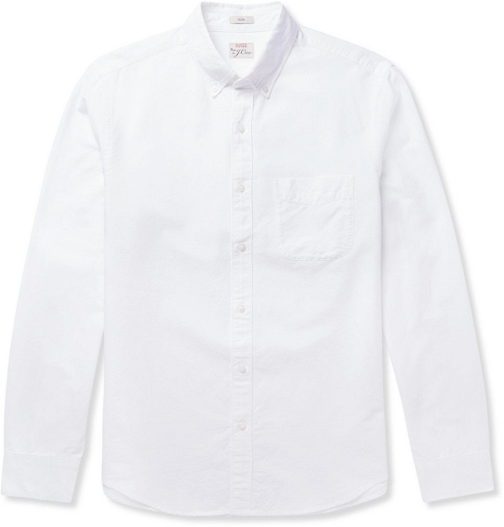 Photo: J.Crew - Slim-Fit Button-Down Collar Cotton Oxford Shirt - Men - White