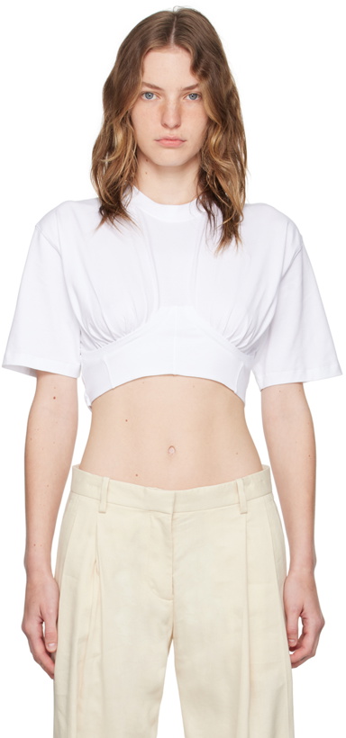 Photo: JACQUEMUS White Les Classiques 'Le t-shirt Caraco' T-Shirt