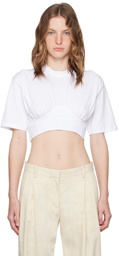 JACQUEMUS White Les Classiques 'Le t-shirt Caraco' T-Shirt