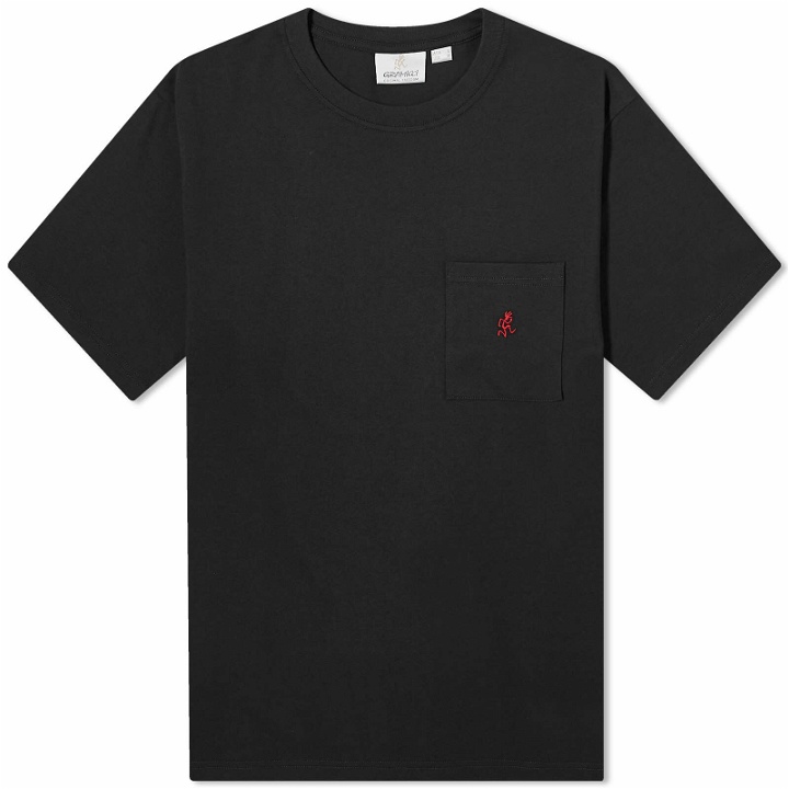 Photo: Gramicci Men's One Point Pocket T-Shirt in Vintage Black