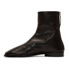 Acne Studios Black Branded Ankle Boots
