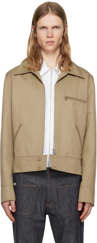 Photo: Courrèges Beige Zipped Jacket