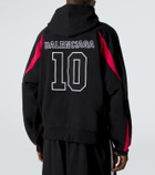 Balenciaga x NBA logo cotton fleece hoodie