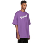 VETEMENTS Purple Milka T-Shirt